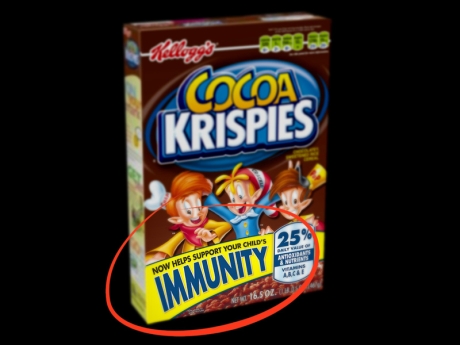 Coco Krispies cereal box